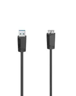 Alternative view of Кабел HAMA, USB 3.0 A мъжко - USB 3.0 Micro-B мъжко, 1.5 м, 5Gbit/s, Черен