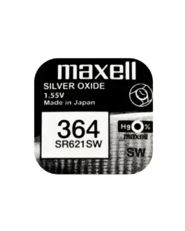 Бутонна батерия сребърна MAXELL SR621SW /364/AG1/