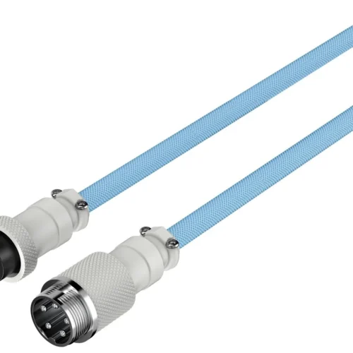 Кабел за клавиатура HyperX Coiled Cable USB-C Light Blue-White