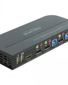 KVM превключвател Delock 11482 2-портов USB DisplayPort Audio