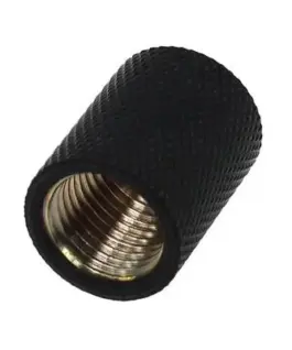 Муфа Alphacool Вътрешна резба G1/4 AG - G1/4 AG Черен мат