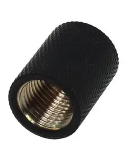 Муфа Alphacool Вътрешна резба G1/4 AG - G1/4 AG Черен мат