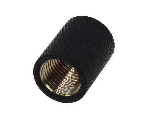 Муфа Alphacool Вътрешна резба G1/4 AG - G1/4 AG Черен мат