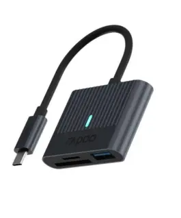 Четец за карти Rapoo UCR-3001 USB-C Черен