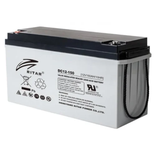 Оловна AGM батерия RITAR (DC12-150) 12V 150Ah F12/M8 За соларни