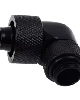 Фитинг Alphacool Eiszapfen Удължител 90° 16/10mm G1/4 Черен мат