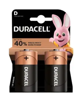 Алкална батерия DURACELL LR20 D /2 бр. в опаковка/ 1.5V