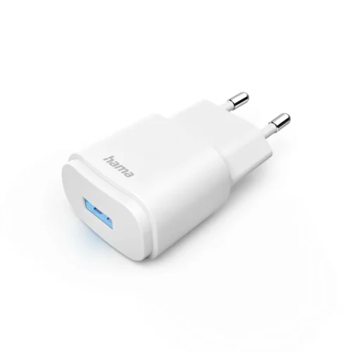 Alternative view of Мрежово зарядно HAMA, USB-A, 6 W, Бял