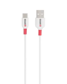 Кабел Skross USB-C - USB-A 2.0 мъжко 1.2м Бял