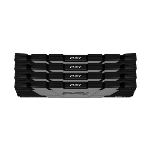 Alternative view of Памет за компютър Kingston FURY Renegade Black 64GB (4x16GB) DDR4 3200MHz CL16