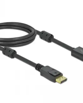 Кабел Delock DisplayPort мъжко - HDMI мъжко 2 м. 4K 60Hz Черен