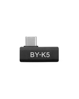 Адаптер BOYA USB-C женско към мъжко Ъглов Черен