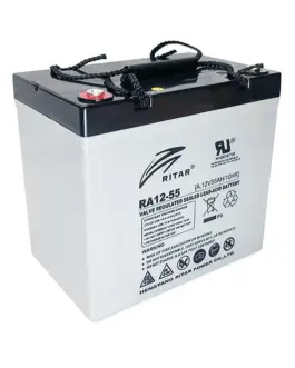 Оловна AGM Deep cycle батерия RITAR (DC12-55) 12V 55Ah 229 / 138 /211 mm  F15/M6 / F11/M6 За соларни