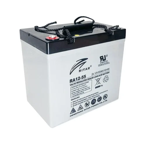 Оловна AGM Deep cycle батерия RITAR (DC12-55) 12V 55Ah 229 / 138 /211 mm  F15/M6 / F11/M6 За соларни