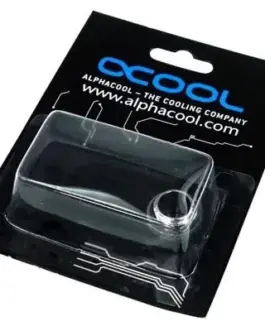 Alternative view of Адаптер Alphacool HF, Двоен нипел, G1/4 - G1/4, О-пръстен, Сребрист