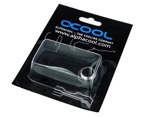 Alternative view of Адаптер Alphacool HF, Двоен нипел, G1/4 - G1/4, О-пръстен, Сребрист
