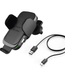 Безжично зарядно и стойка за кола HAMA FC10 Motion 10W Qi Черен