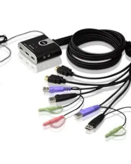Превключвател KVM ATEN CS692 дву портов USB HDMI превключвател