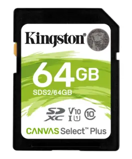 Alternative view of Карта памет Kingston Canvas Select Plus SD, 64GB