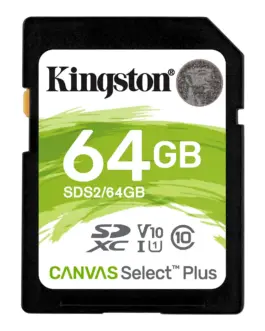 Alternative view of Карта памет Kingston Canvas Select Plus SD, 64GB
