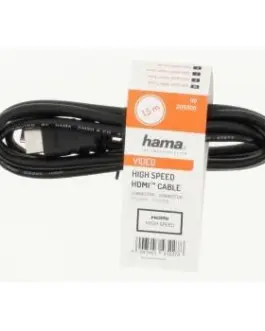 Alternative view of Кабел HAMA 205000, HDMI мъжко - HDMI мъжко, 10Gbit/s, 1080p, 1.5 м, Екраниран, Черен