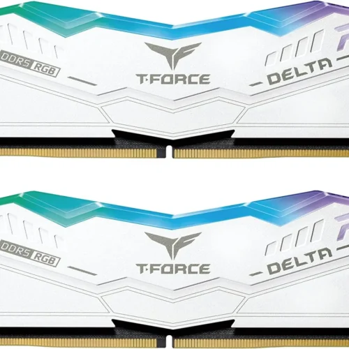 Памет за компютър Team Group T-Force Delta RGB White DDR5 32GB (2x16GB) 6000MHz CL38