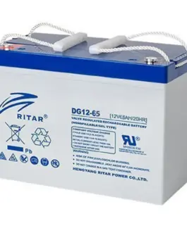 Оловна гелова батерия RITAR (DG12-65) 12V 65Ah 350 / 167 /182 mm  F5/M8 / F11/M6 За соларни