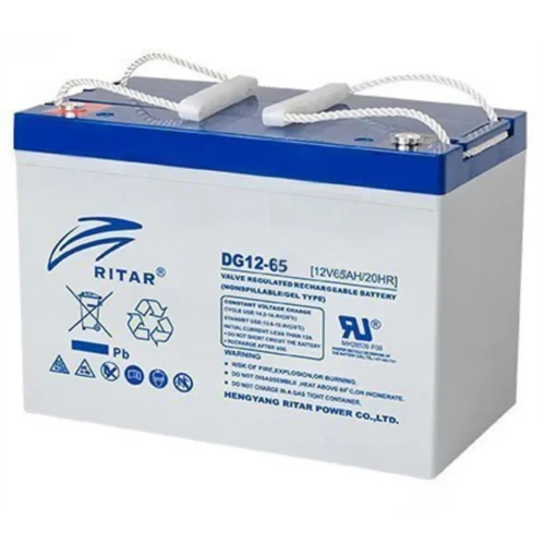 Оловна гелова батерия RITAR (DG12-65) 12V 65Ah 350 / 167 /182 mm  F5/M8 / F11/M6 За соларни