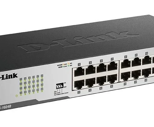 Alternative view of Суич D-Link DGS-1024D/E, 24 портов 10/100/1000, Desktop, rack mount