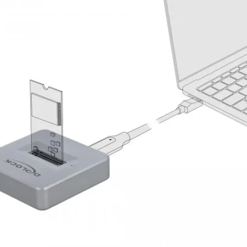 Alternative view of Докинг станция Delock, За M.2 NVMe PCIe SSD, USB-C 3.2 Gen 2