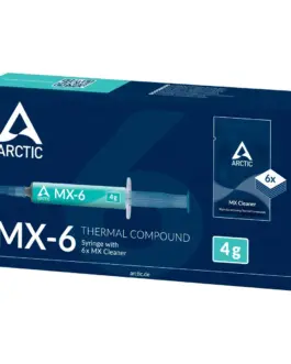 Alternative view of Термо паста с 6 бр почистващи кърпички ARCTIC MX-6, 4g, Сив