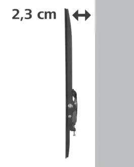 Alternative view of Стенна стойка за TV, FIX, 65", 220809