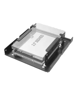 Рамка за твърд диск HAMA 2 x 2.5" SSD и HDD в слот HDD 3.5" Черен