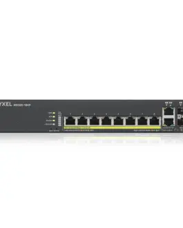 Alternative view of Суич ZyXEL GS-2220-10HP, 10 портов Layer2+, 8x Gigabit PoE + 2x Gigabit combo (RJ45/SFP), управляем