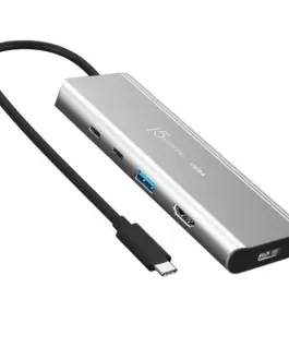 5-портов хъб j5create JCD401 USB4 Dual 4K Multi-port USB-C 4K HDMI