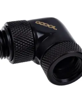 Ъглов адаптер Alphacool Eiszapfen 90° G1/4 външна към G1/4 вътрешна резба Черен