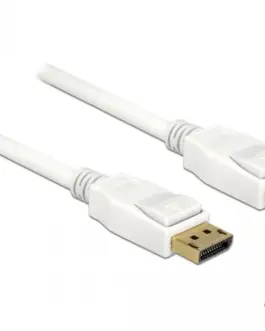 Alternative view of Кабел Delock DisplayPort 1.2 мъжко - DisplayPort мъжко, 1.5м, 4K 60 Hz, Бял