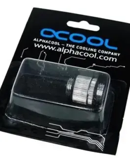 Alternative view of Адаптер Alphacool HF, Двоен нипел, G1/4 - G1/4, Въртящ се, Сребрист