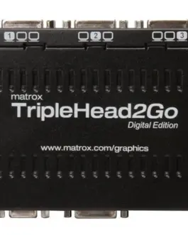 Външен мулти-дисплей адаптер Matrox T2G-D3D-IF за едновременна работа на 3 монитор с