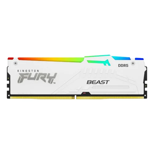 Alternative view of Памет за компютър Kingston FURY Beast White RGB 64GB(2x32GB) DDR5 5200MHz CL36