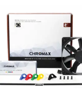 Вентилатор Noctua 120mm NF-S12A PWM Chromax.black.swap