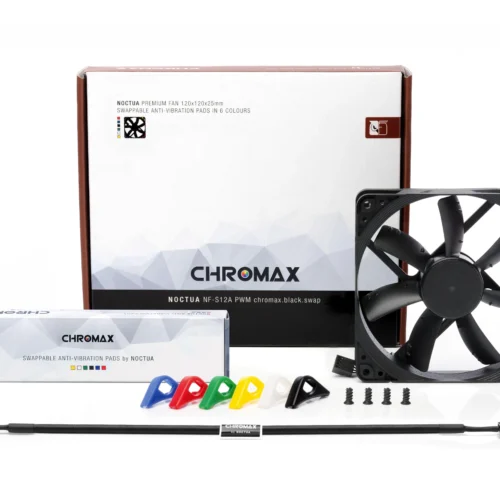 Вентилатор Noctua 120mm NF-S12A PWM Chromax.black.swap