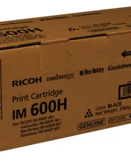 Тонер касета Ricoh IM 600H, За Ricoh P801, IM600F, 40000 копия, Черен