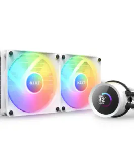 Охладител за процесор NZXT Kraken 240 RGB White LCD Display