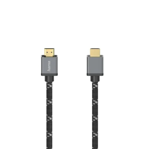 Alternative view of Кабел HAMA Ultra HD, HDMI мъжко - HDMI мъжко, 8K, 48GB/s,метал, 2 м, Позл. конектори, Черен