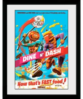GBEYE FORTNITE - Framed print "Dine n Dash" (30x40)