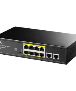 Alternative view of Суич Cudy FS1010P, 8 портов, 10/100, PoE+ Switch 120W, 2 x Uplink порта
