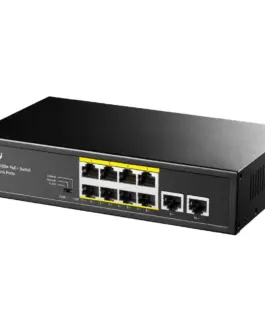Alternative view of Суич Cudy FS1010P, 8 портов, 10/100, PoE+ Switch 120W, 2 x Uplink порта