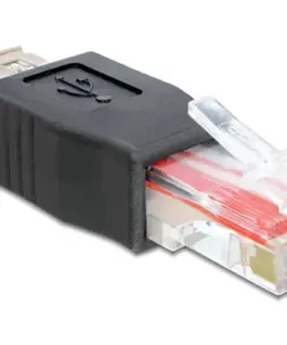 Alternative view of Адаптер DeLock, USB женско - RJ45 мъжко