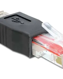 Alternative view of Адаптер DeLock, USB женско - RJ45 мъжко